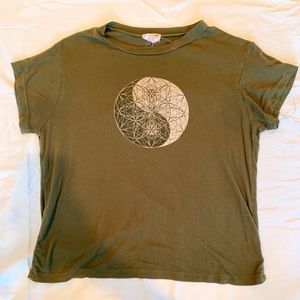 Ying-yang sacred geometry t-shirt